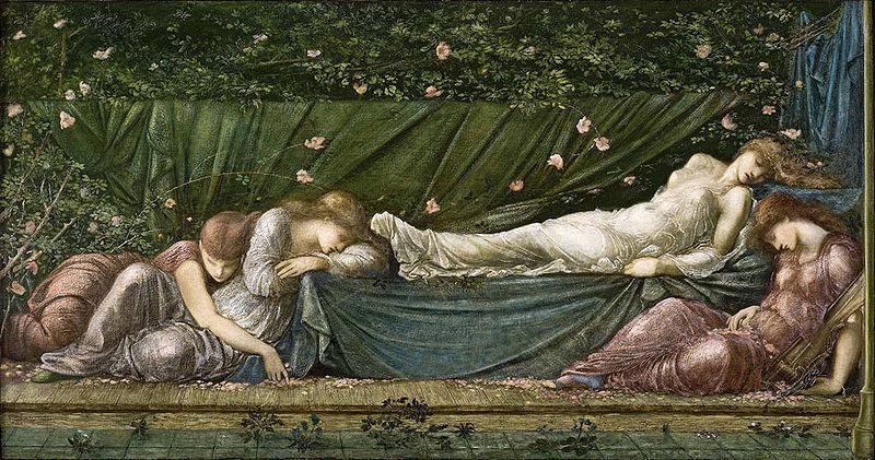 Edward Burne-Jones The Sleeping Beauty from the small Briar Rose series, oil painting picture